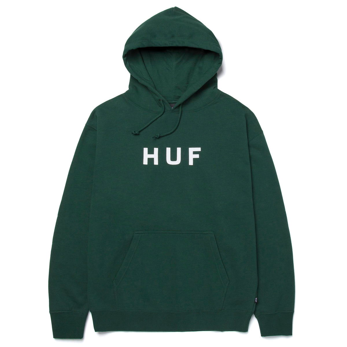 HUF Essentials OG Logo Hoodie - Forest Green