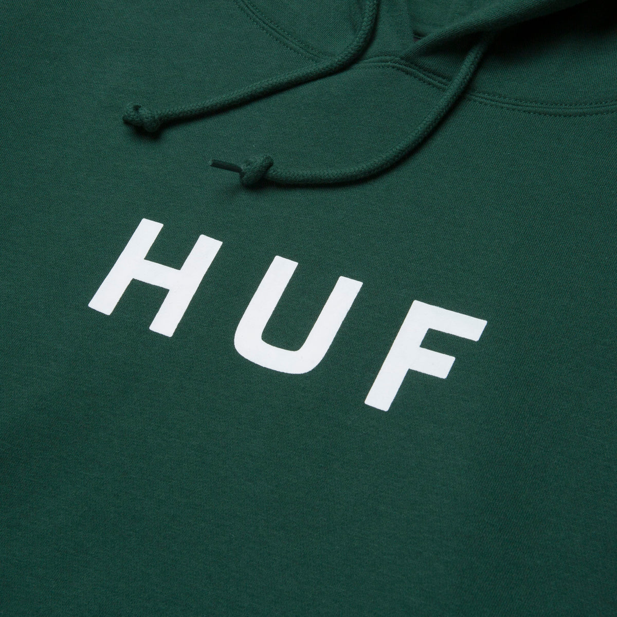 HUF Essentials OG Logo Hoodie - Forest Green