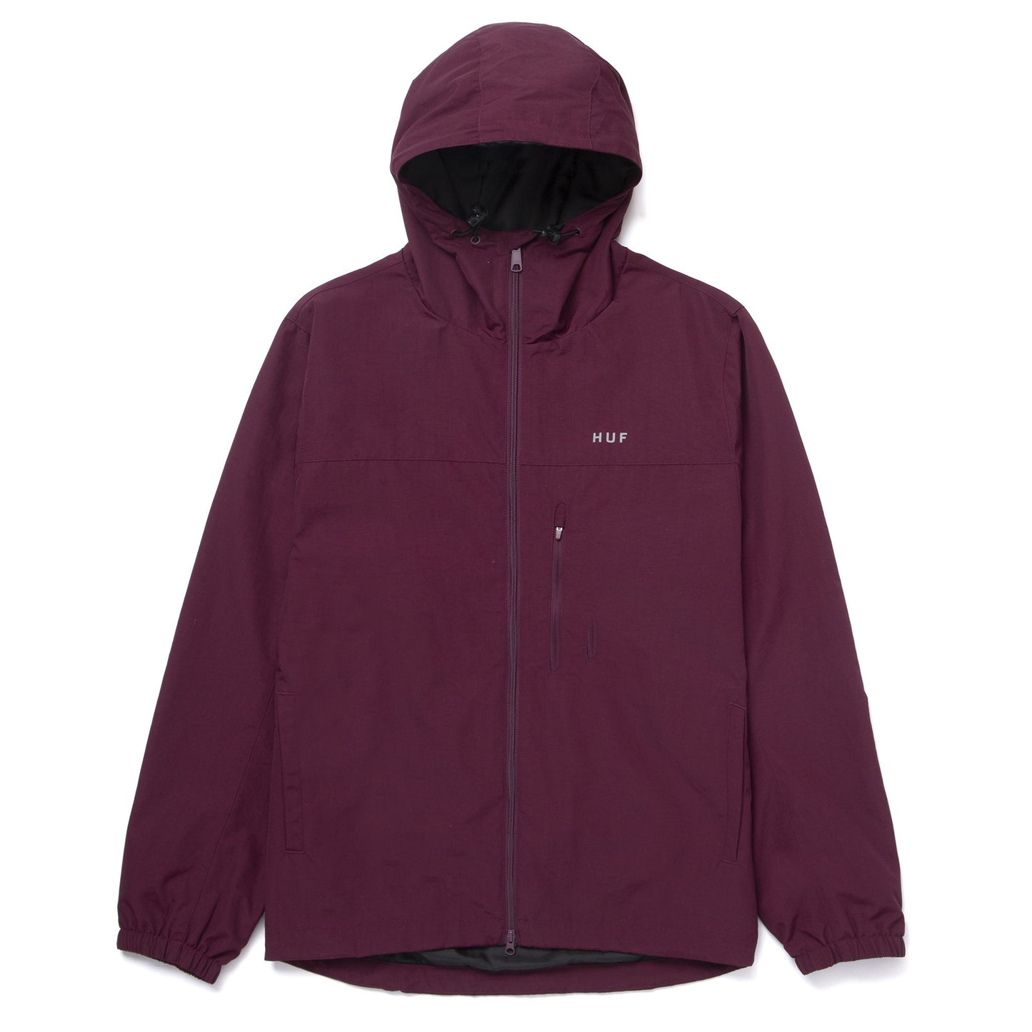 HUF Essentials Zip Standard Shell - Merlot