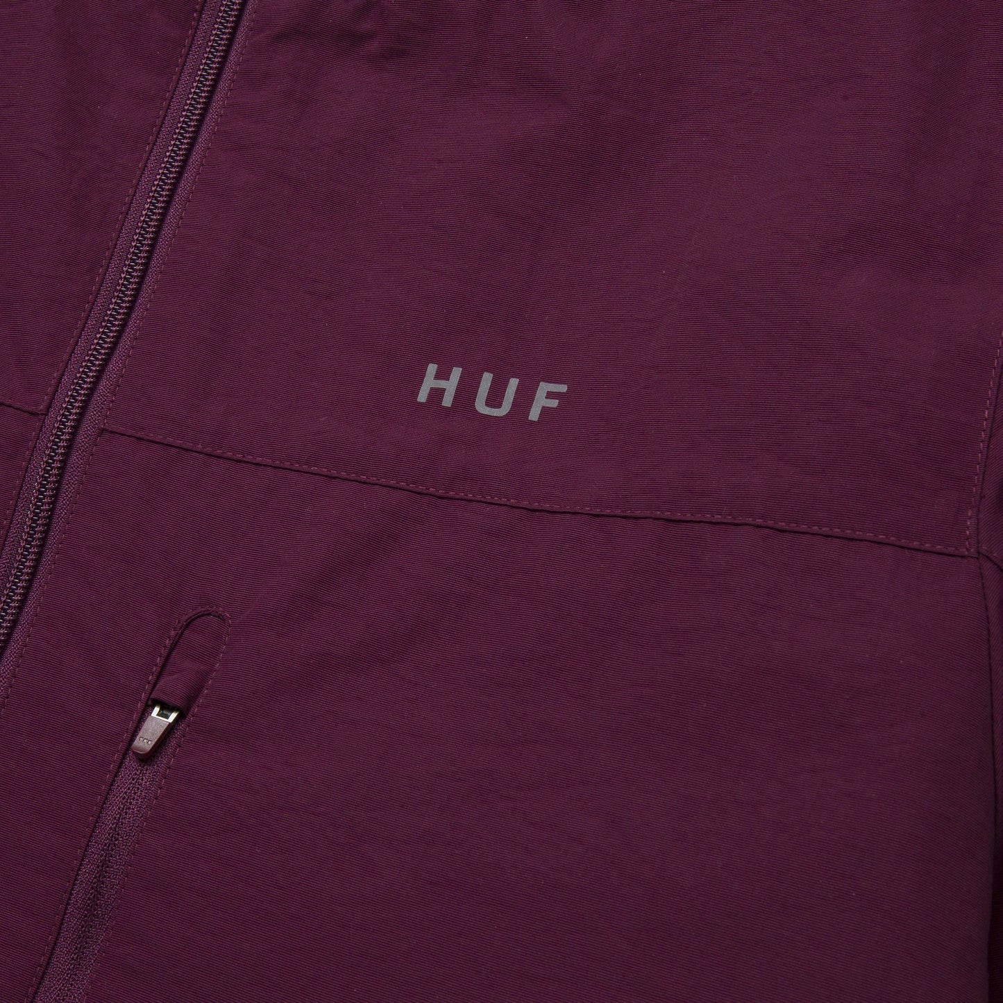HUF Essentials Zip Standard Shell - Merlot