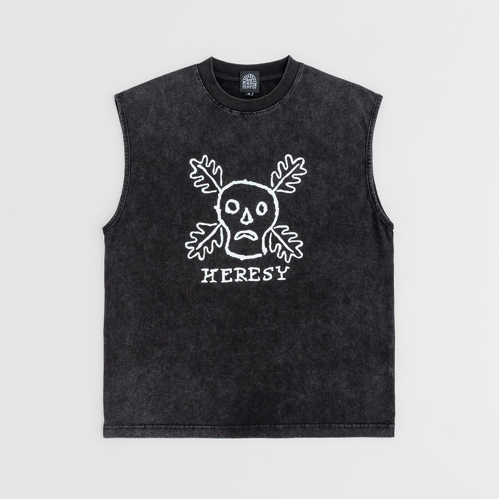 Heresy Green Man Vest - Ash