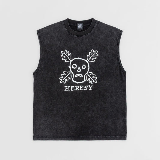 Heresy Green Man Vest - Ash