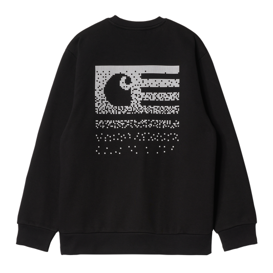 Carhartt WIP Fade State Sweatshirt - Black White