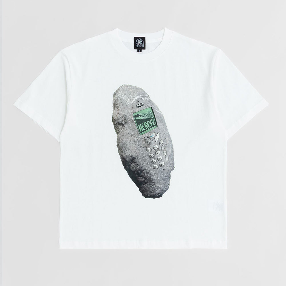 Heresy Stone Phone Tee - Ecru
