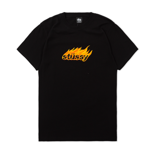 Stüssy Flames T-Shirt - Black