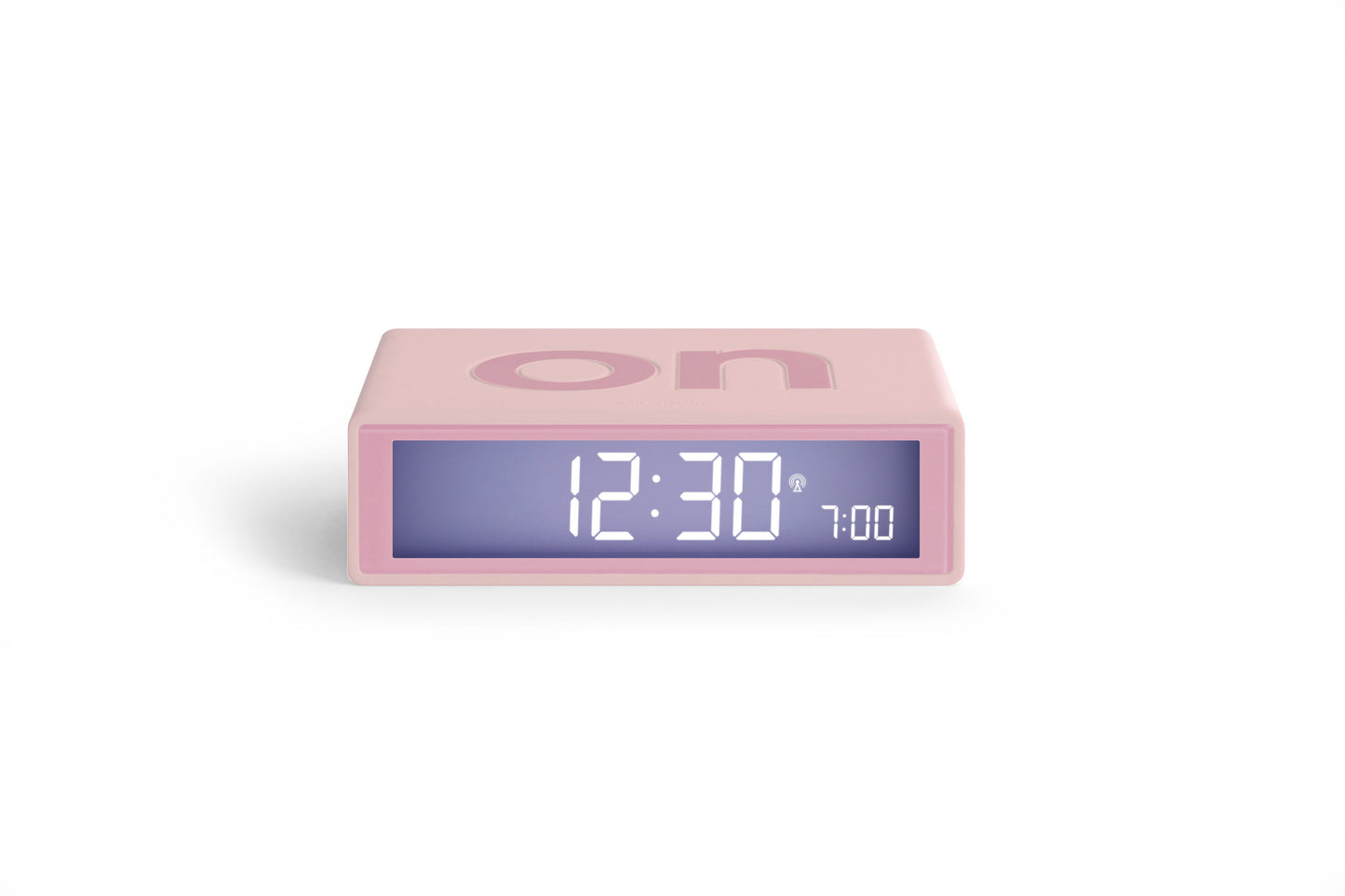 Lexon Flip + Reversible LCD Alarm Clock - Glossy Grey