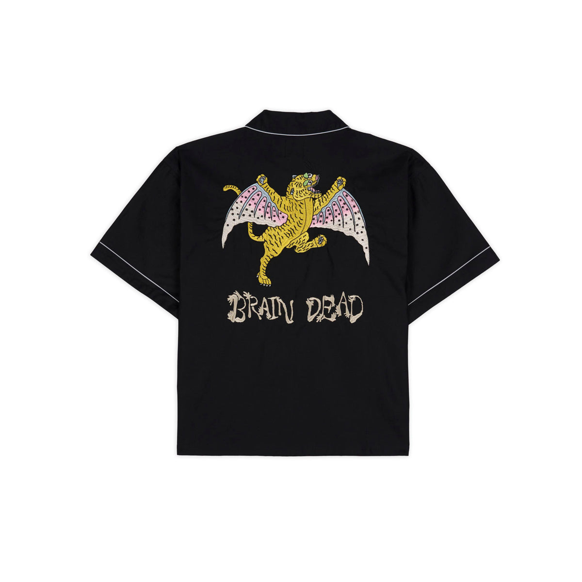 Brain Dead Flying Tiger Western Shirt - Black