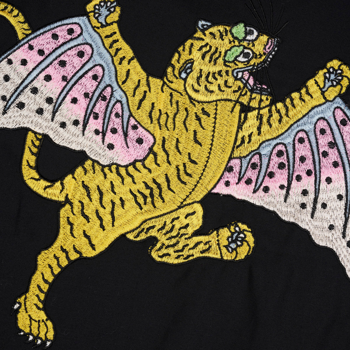 Brain Dead Flying Tiger Western Shirt - Black