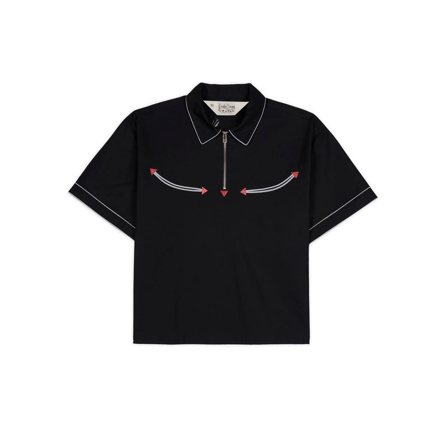 Brain Dead Flying Tiger Western Shirt - Black