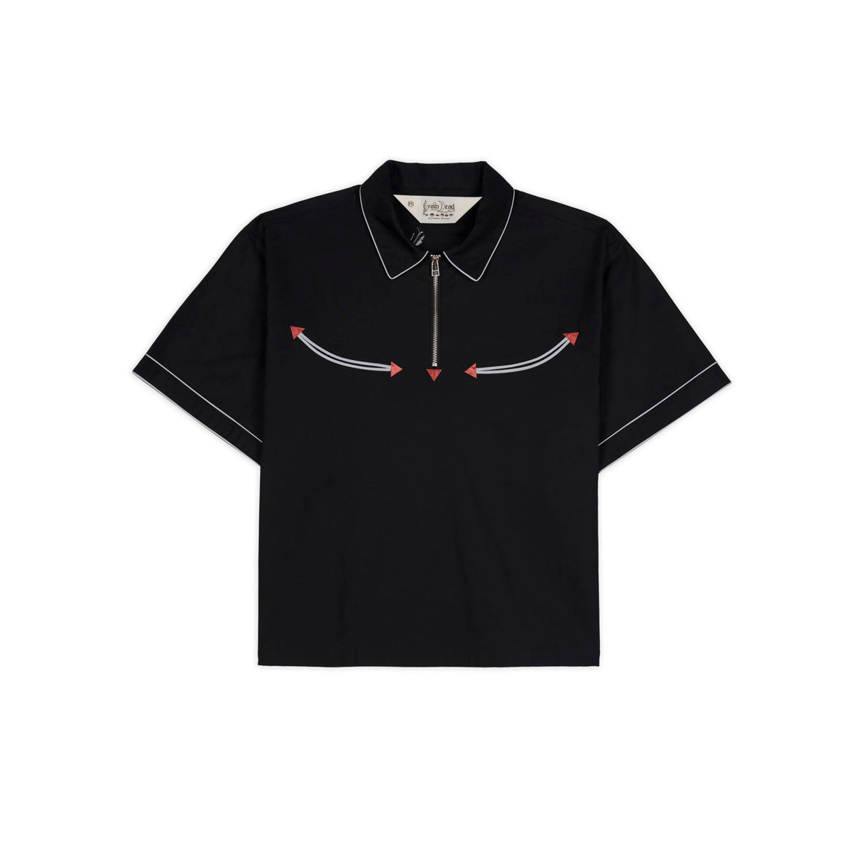 Brain Dead Flying Tiger Western Shirt - Black