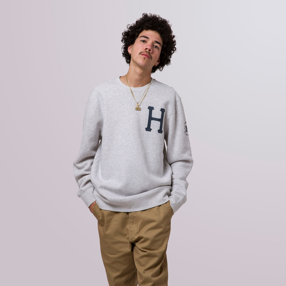 HUF Forever Crew Sweatshirt - Athletic Heather
