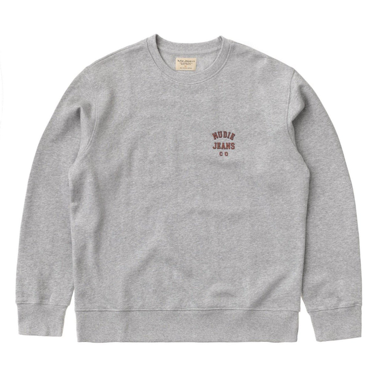 Nudie Jeans Co. Frasse Logo Sweatshirt - Grey Melange