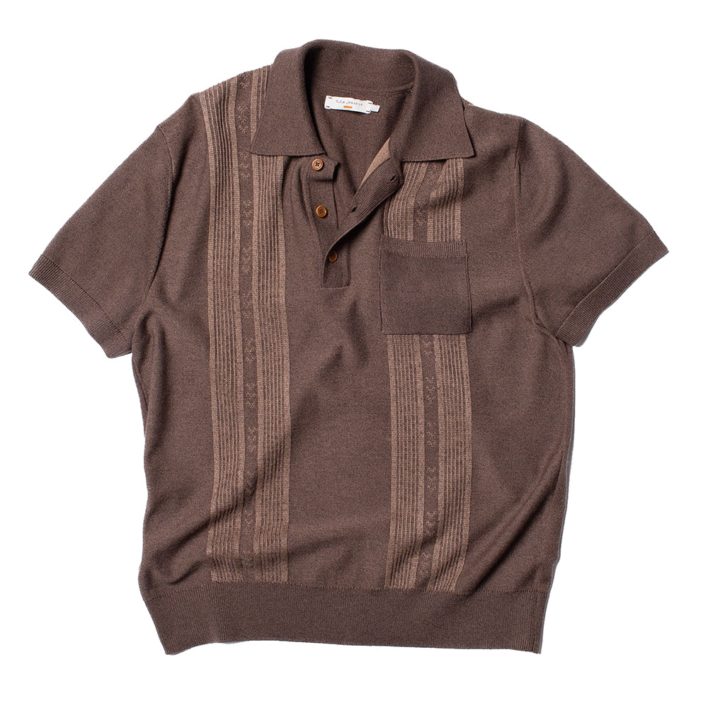 Nudie Jeans Co. Frippe Polo Shirt - Brown