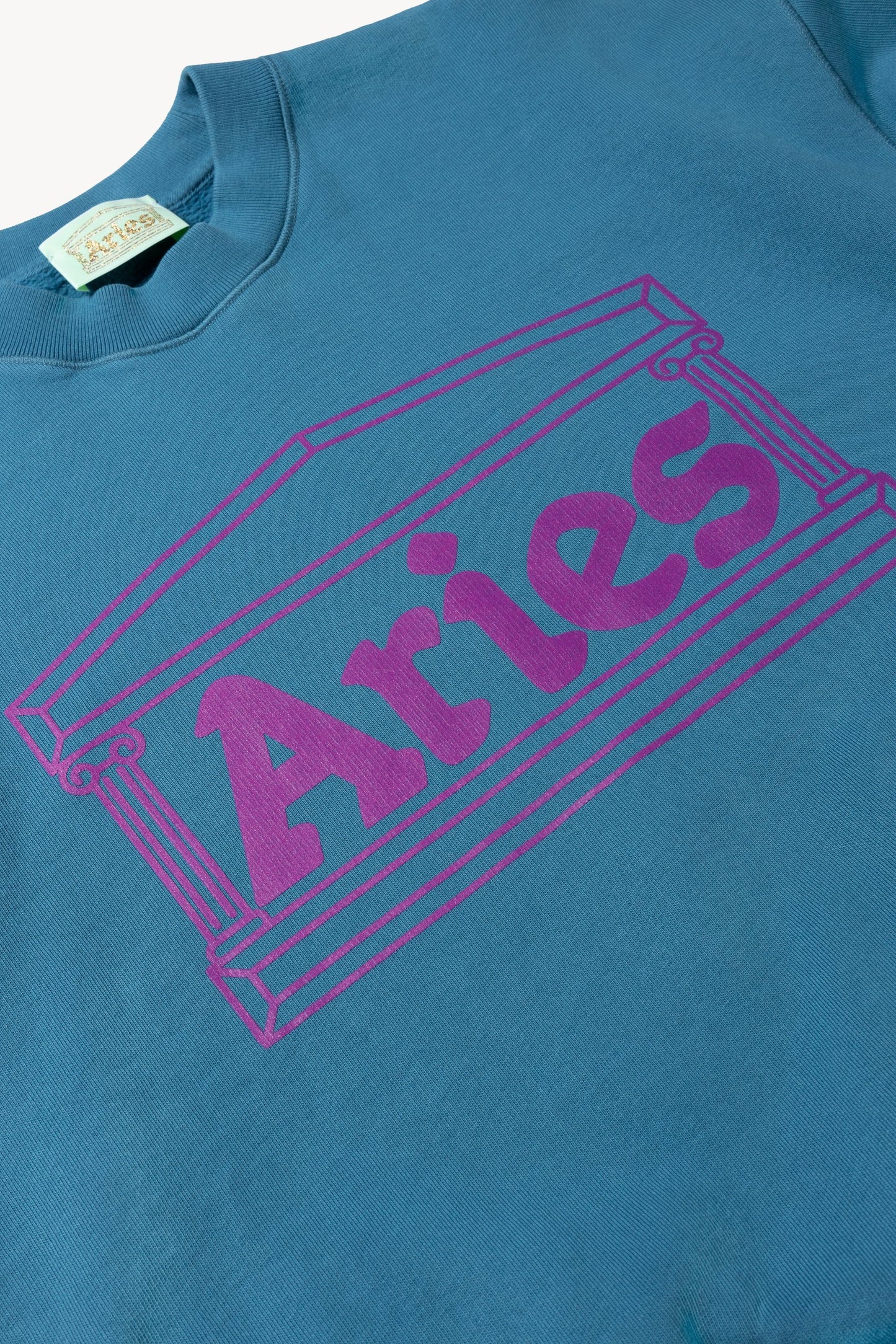 Aries Arise Column Sweatshirt - Oil Slick
