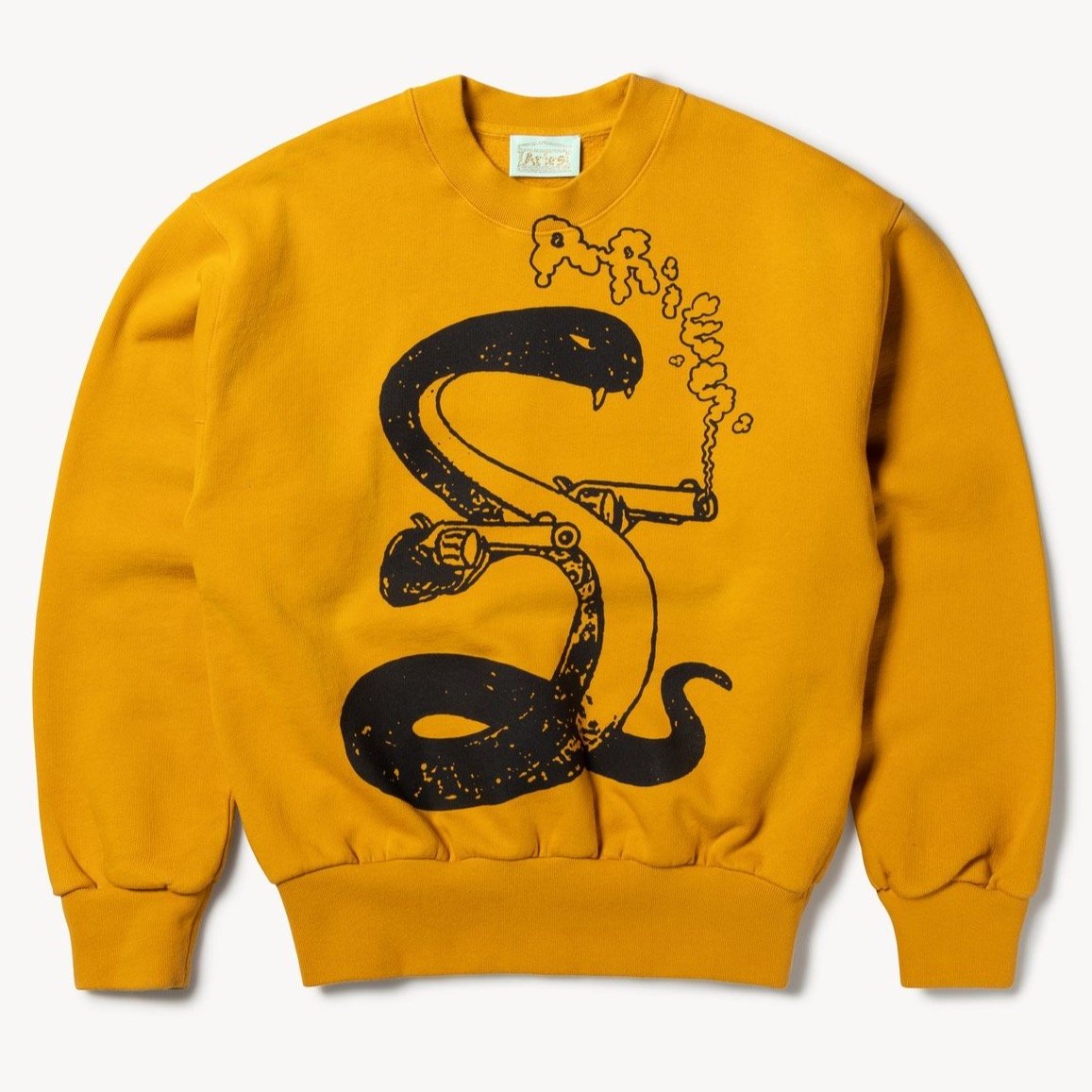 Aries Arise Killa Snake Sweatshirt - Ochre