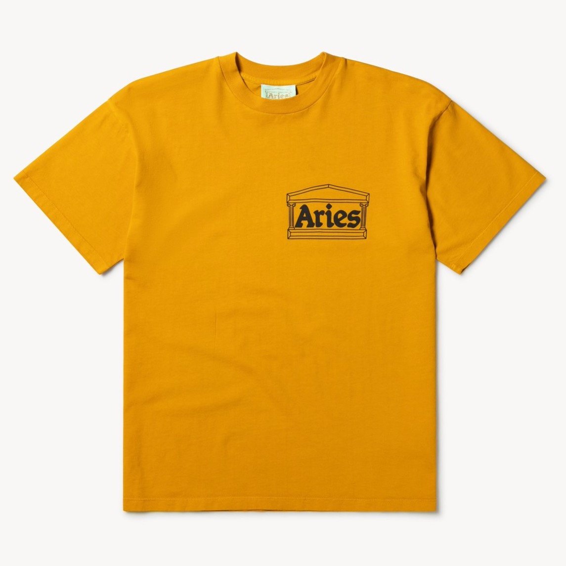 Aries Arise Temple T-Shirt - Ochre