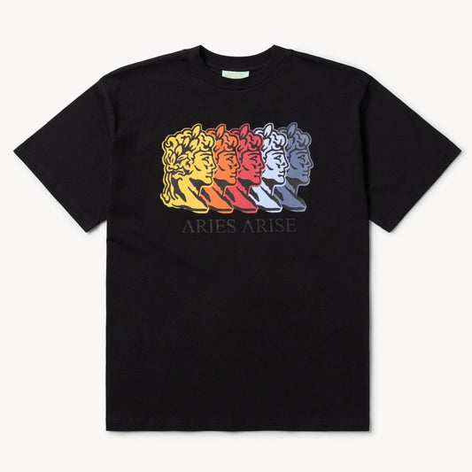 Aries Arise Roman Head T-Shirt - Black