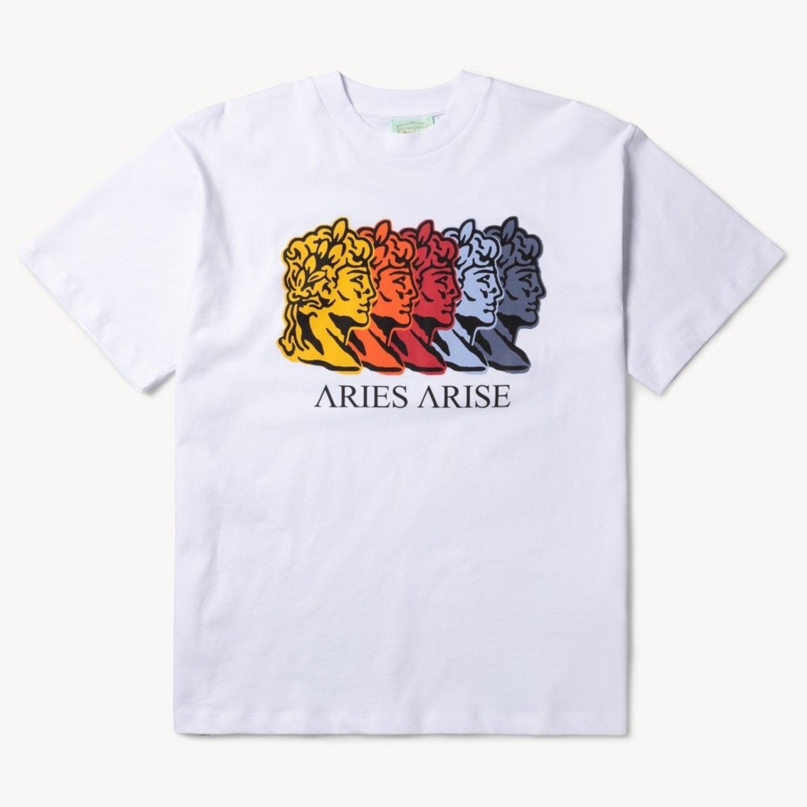 Aries Arise Roman Head T-Shirt - White