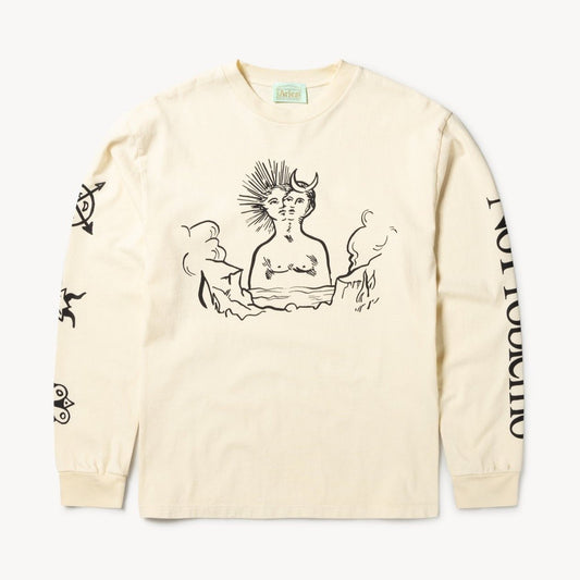 Aries Arise Sun + Moon LS T-Shirt - Alabaster