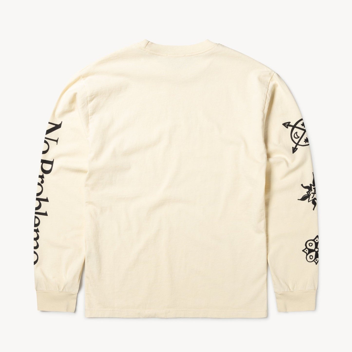 Aries Arise Sun + Moon LS T-Shirt - Alabaster
