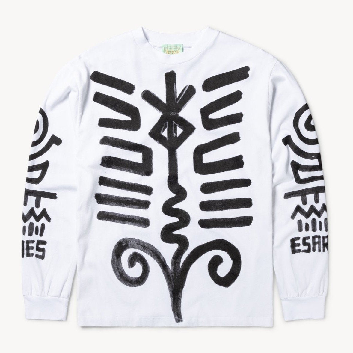 Aries Arise Bodypaint LS T-Shirt - White