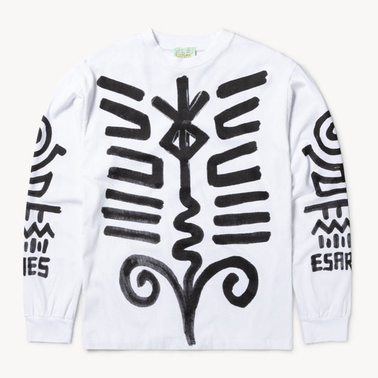 Aries Arise Bodypaint LS T-Shirt - White