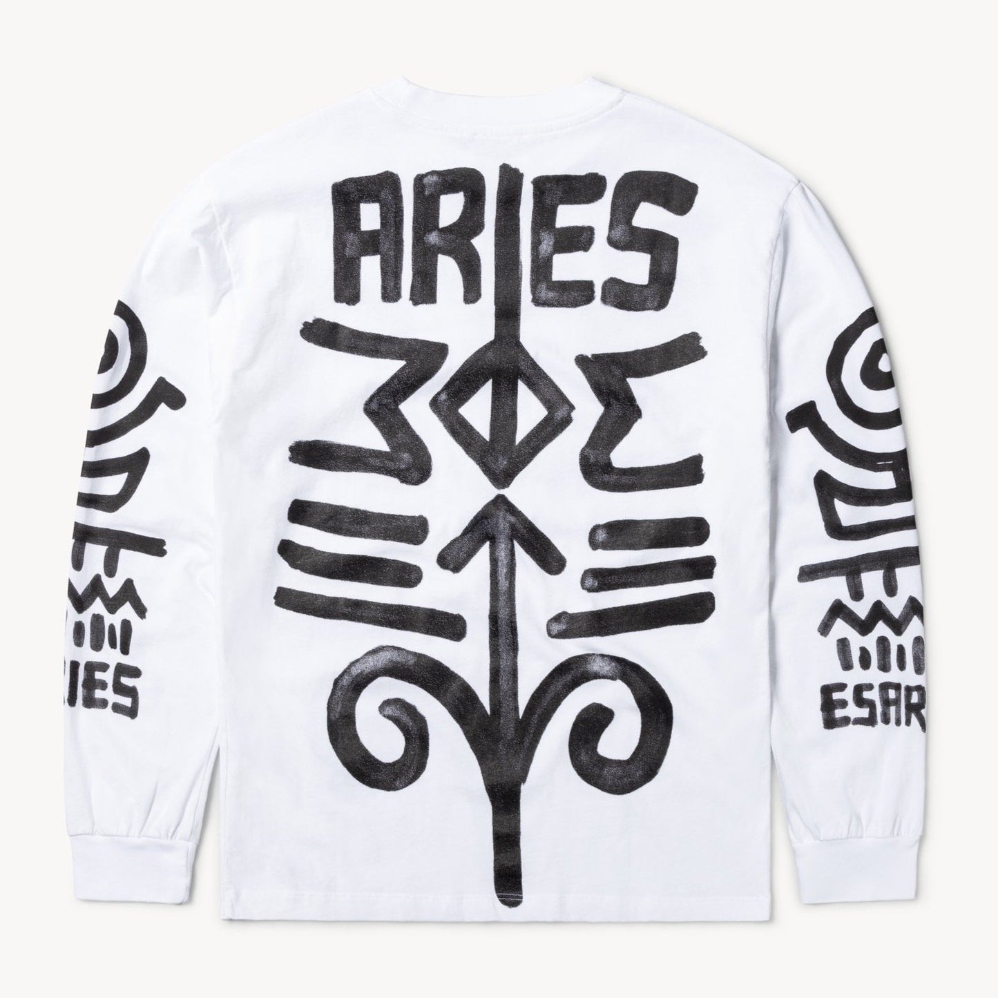 Aries Arise Bodypaint LS T-Shirt - White