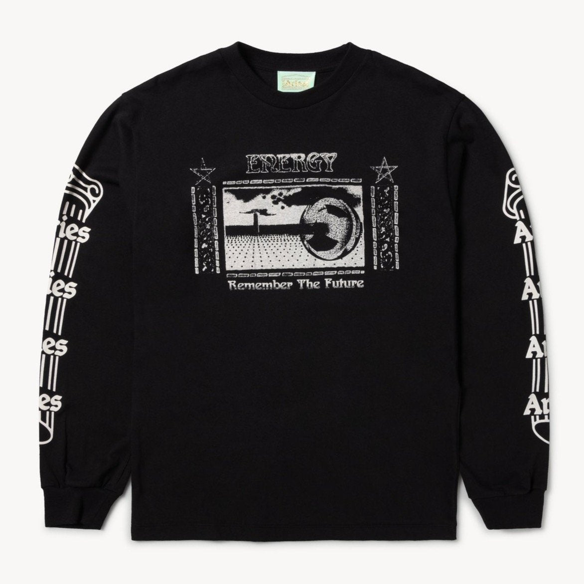 Aries Arise Energy LS T-Shirt - Black
