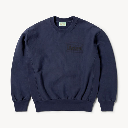 Aries Arise Premium Temple Sweatshirt - Navy