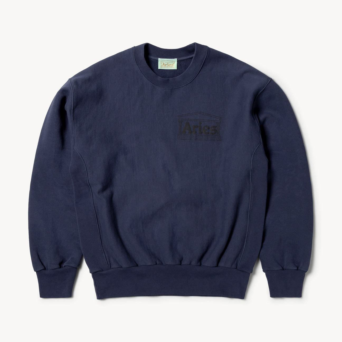 Aries Arise Premium Temple Sweatshirt - Navy