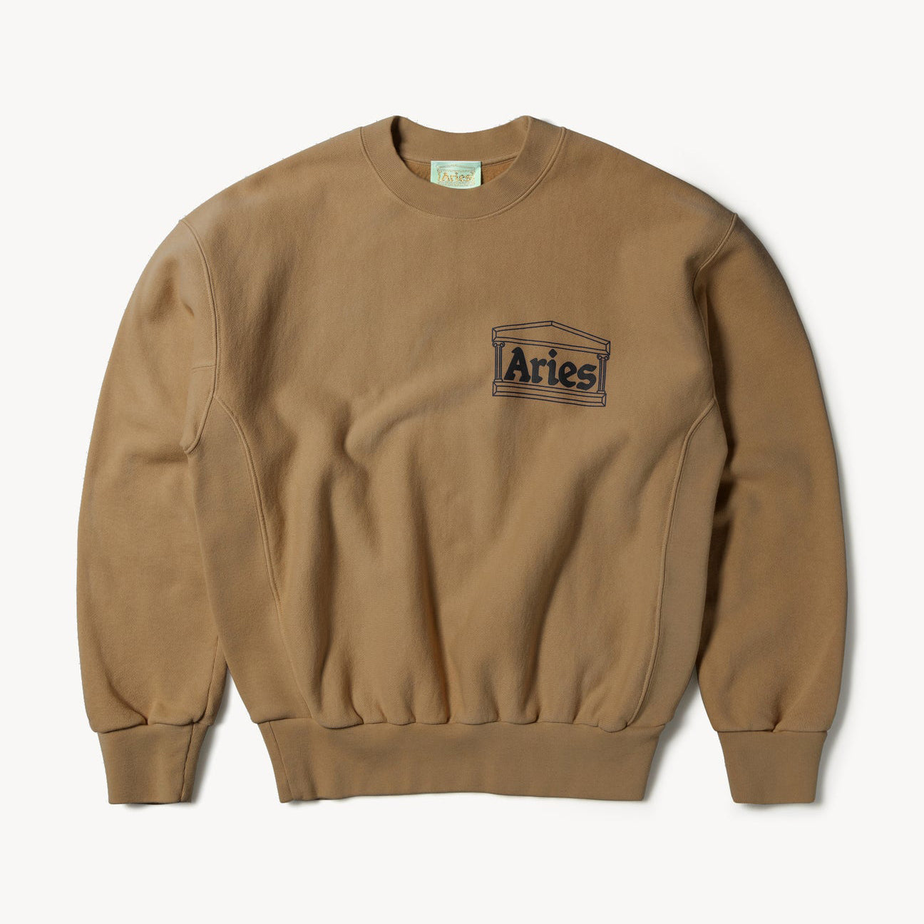 Aries Arise Premium Temple Sweatshirt - Camel