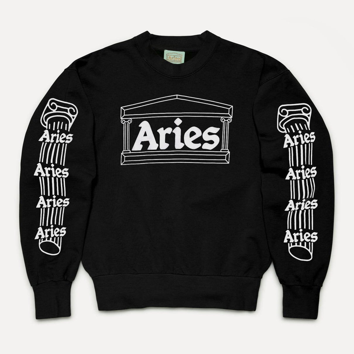 Aries Arise Column Sweatshirt - Black