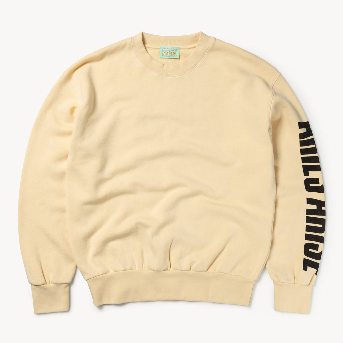 Aries Arise Press Gothic Sweatshirt - Alabaster