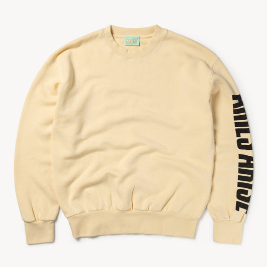Aries Arise Press Gothic Sweatshirt - Alabaster