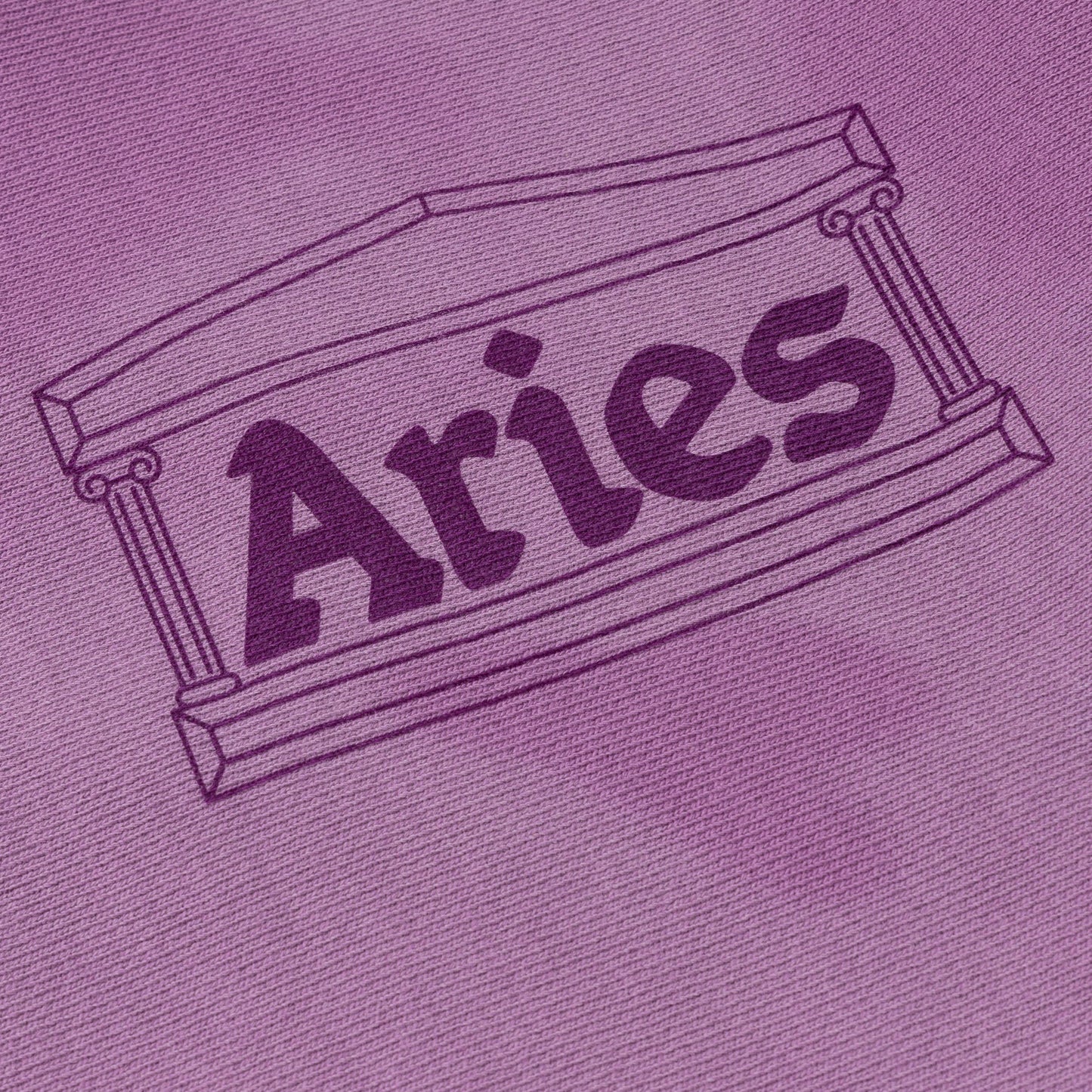 Aries Arise Sunbleached Cross Grain Temple Sweat