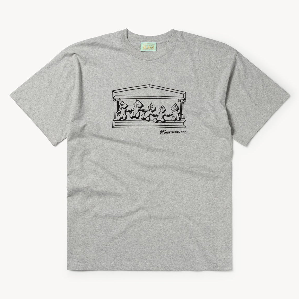 Aries Arise Togetherness T-Shirt - Grey Marl