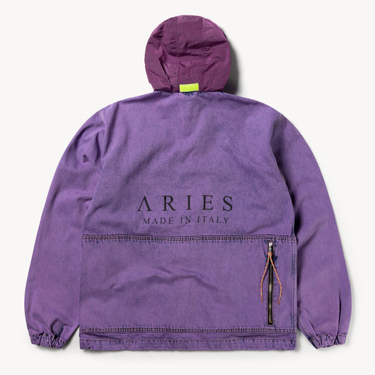 Aries Arise Acid Wash Cargo Jacket - Lilac