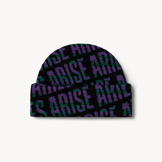 Aries Arise Space Dye Beanie - Black