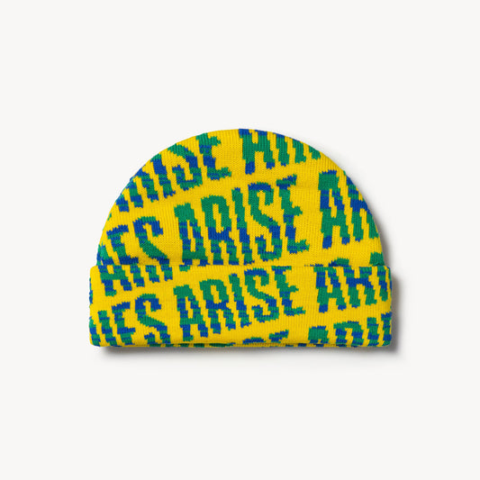 Aries Arise Space Dye Beanie - Yellow