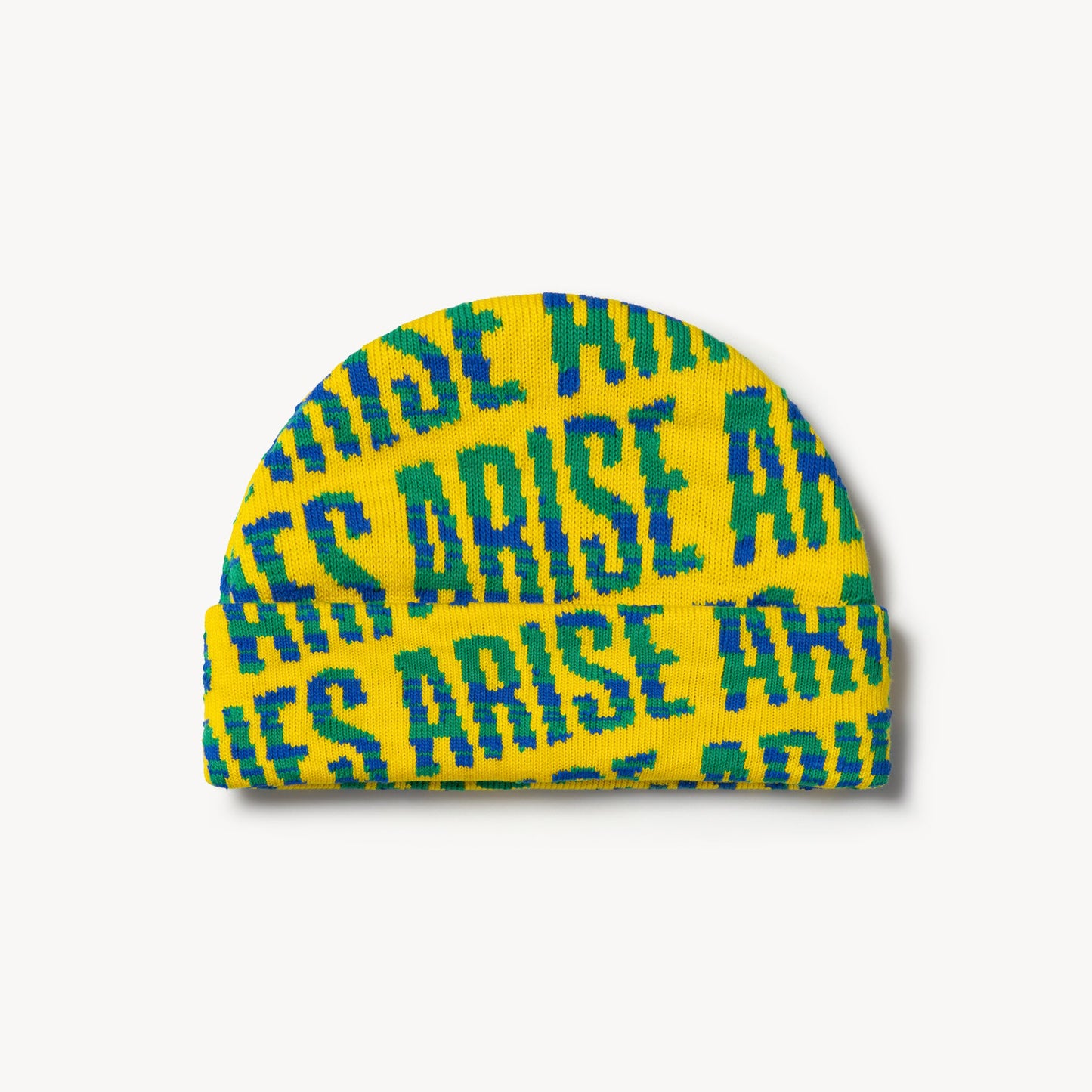 Aries Arise Space Dye Beanie - Yellow