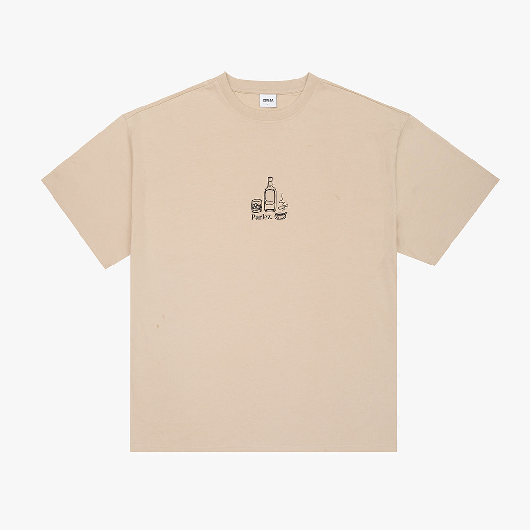 PARLEZ Fumo OS T-Shirt - Greige