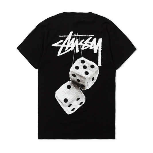 Stüssy Fuzzy Dice T-Shirt - Black