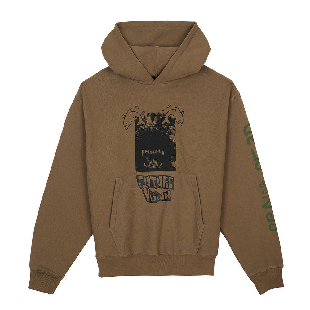 Brain Dead Future Vision Hoodie - Coffee
