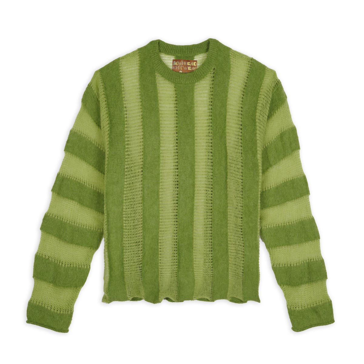 Brain Dead Fuzzy Threadbare Sweater - Green