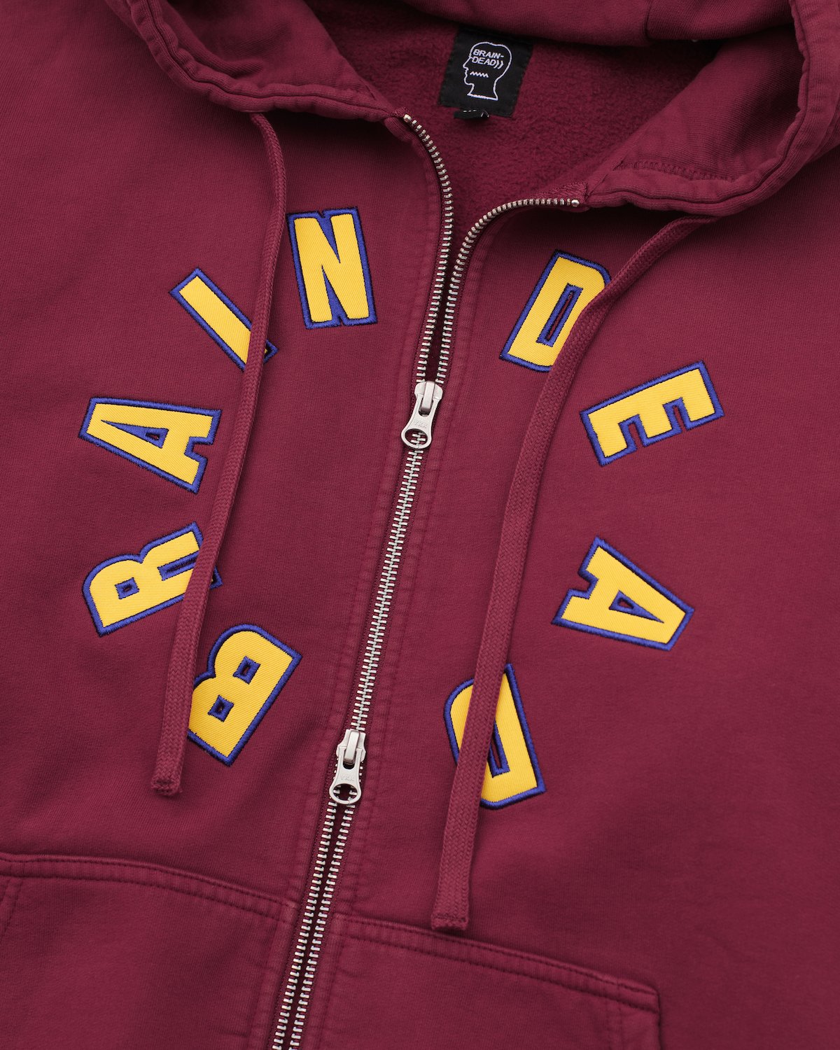 Brain Dead Collegiate ZU Hoodie - Chocolate
