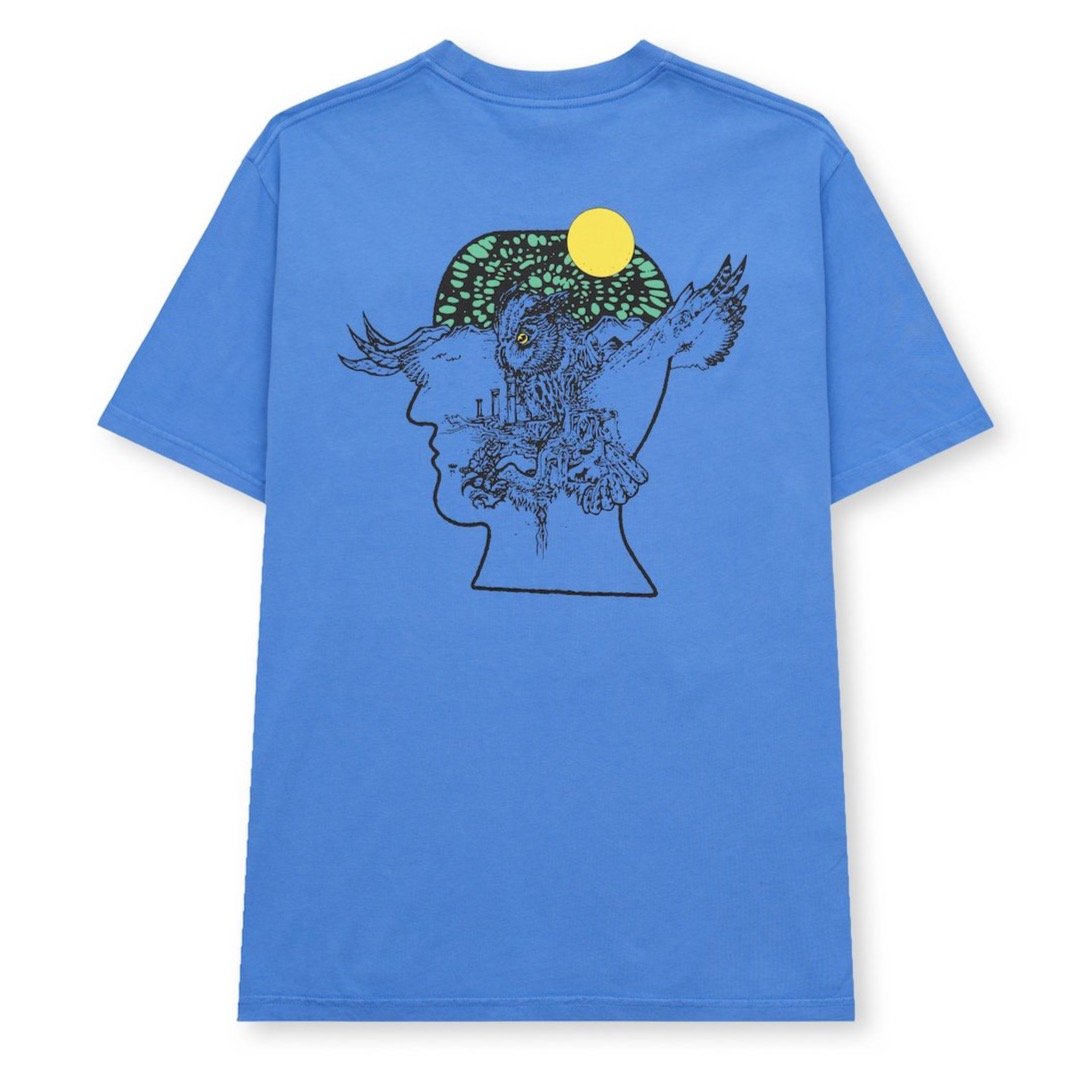 Brain Dead Electric Owl T-Shirt - China Blue