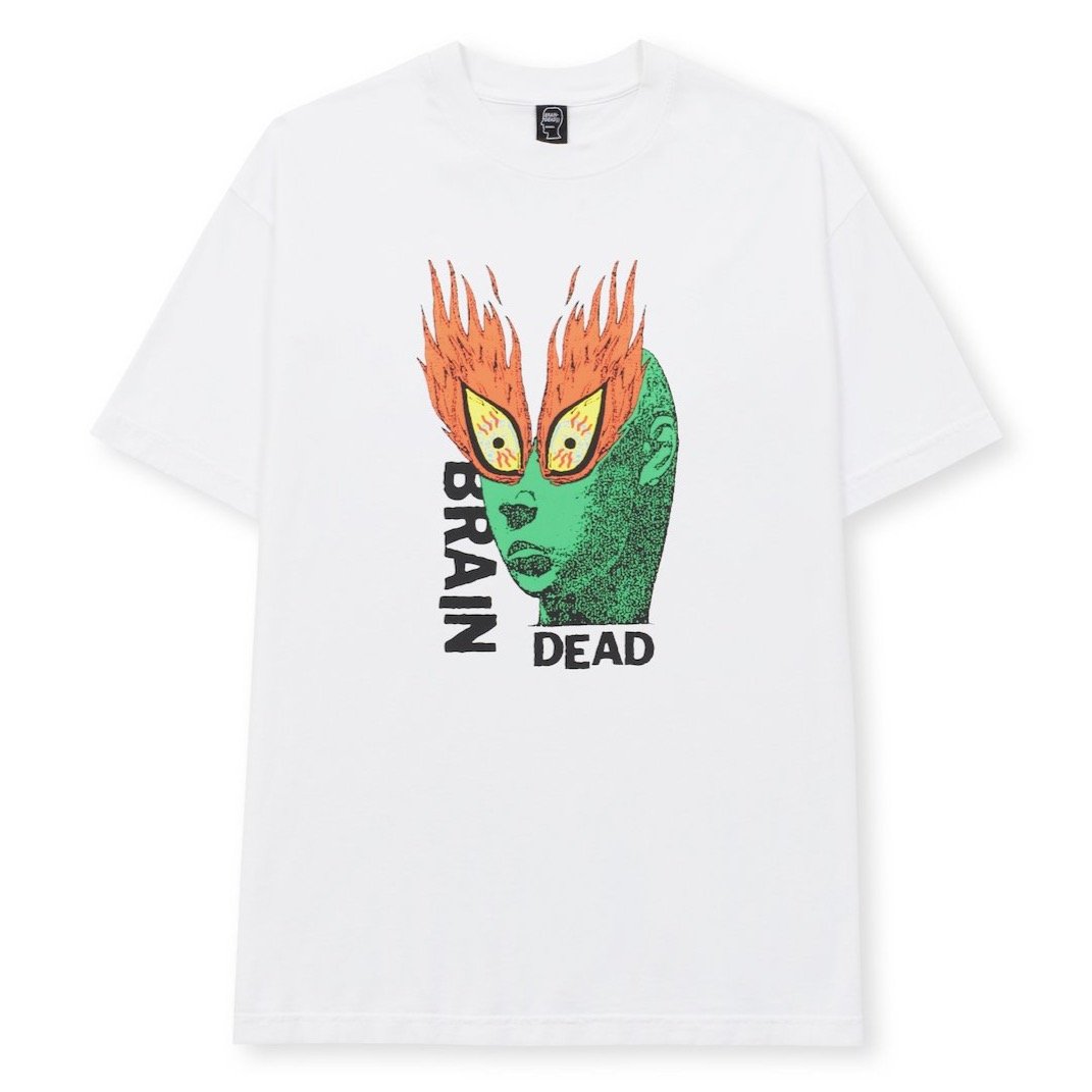 Brain Dead Fire Eyes T-Shirt - White