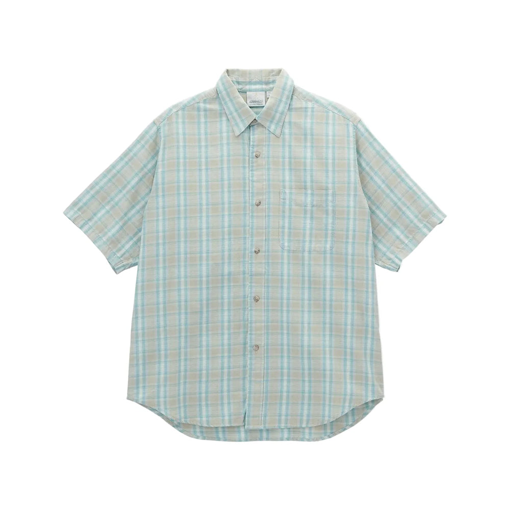 Gramicci S/S Checkered Ombre Shirt - Blue