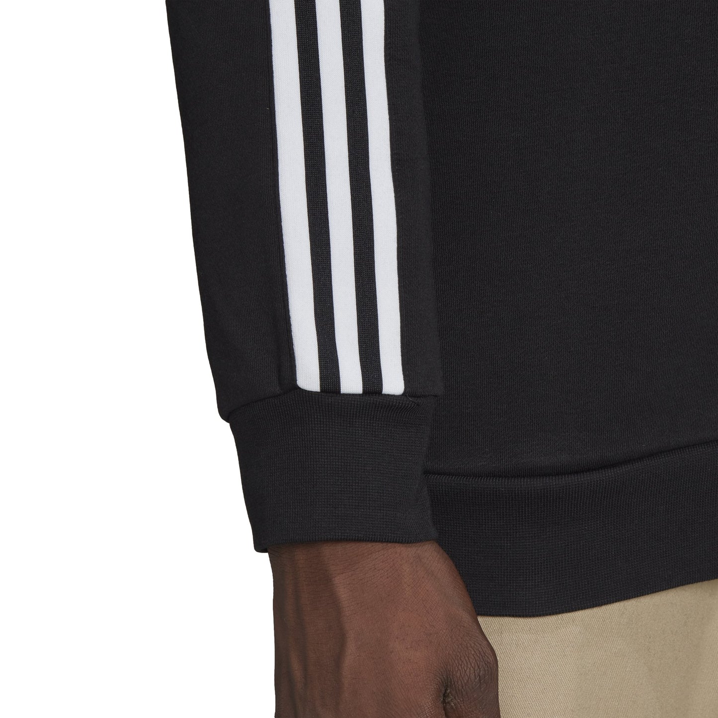 Adidas 3D Trefoil 3-Stripe Sweatshirt - Black
