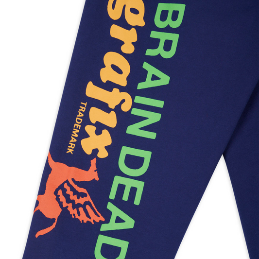 Brain Dead Grafix Sweatpant - Navy